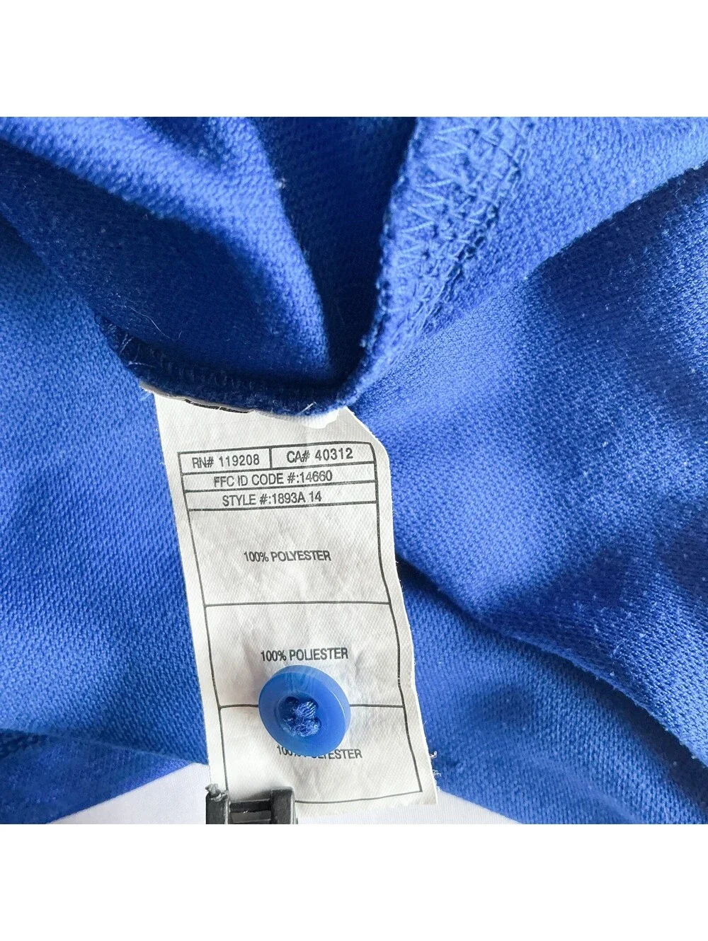 Adidas Climalite Blue Golf Polo Shirt Painted Woods Embroidered Logo size Large